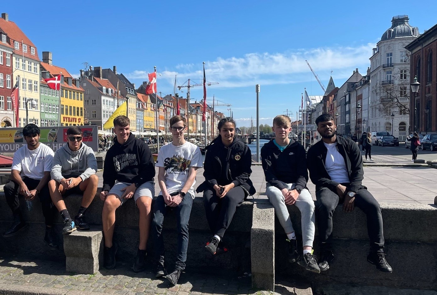 Students enjoying a trip to Copenhagen