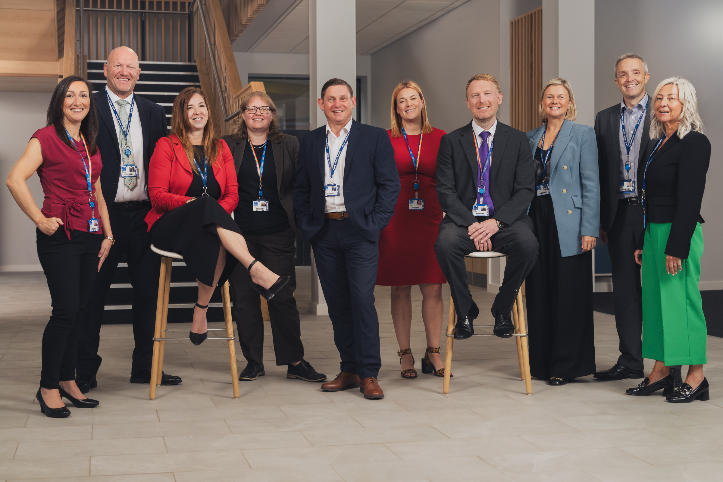 A group of senior staff members in a university